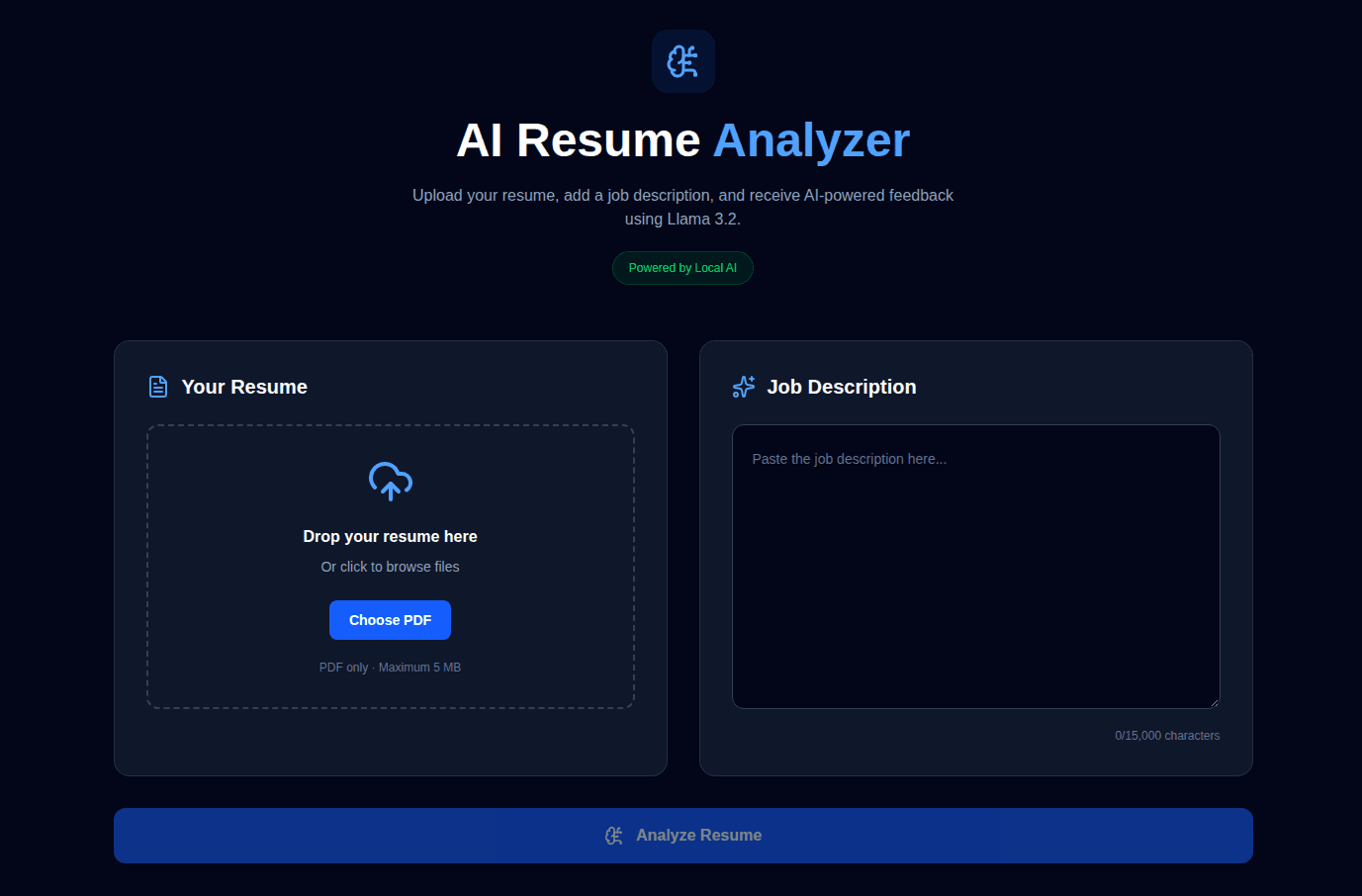 AI Resume Analyzer screenshot