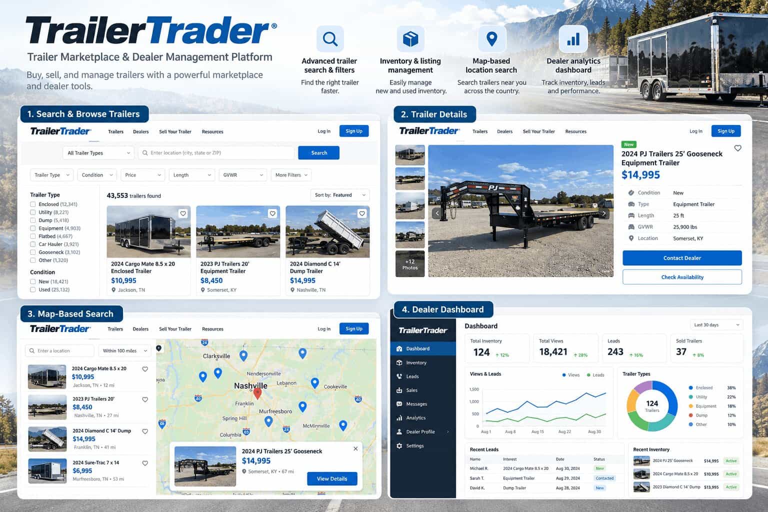 TrailerTrader — Online Trailer Marketplace screenshot